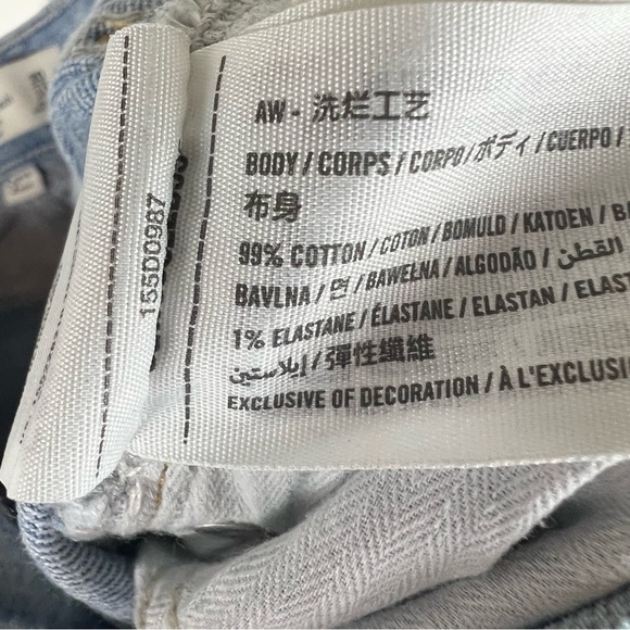 Abercrombie & Fitch The 90s Straight Curve Love Cross Waist Jeans Size 30 / 10 - Picture 5 of 5